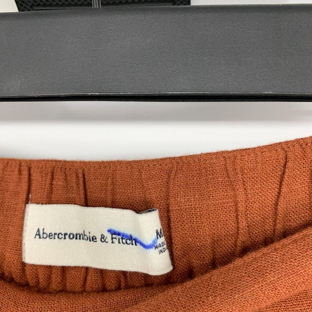 Abercrombie & Fitch Pants *SIZE* Linen Blend Pull On Wide Leg NWT - Picture 3 of 10